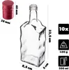 KADAX Glasflaschen 500ml, 10 Stück, leere Flaschen mit Produktbild-Vorschau 2