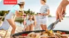 People enjoying a barbecue on a beach. Náhled obrázku produktu