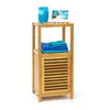 relaxdays Badregal braun 36,5 x 33,0 x 80,0 cm Produktbild-Vorschau 1