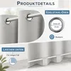 Outdoor Vorhang mit Ösen Grauweiß 254 x 214 cm Winddicht Produktbild-Vorschau 7