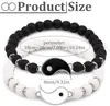 2 Stück Freundschaftsarmbänder Yin & Yang – Elastische Produktbild-Vorschau 6