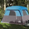 vidaXL Campingzelt 4 Personen Blau Wasserdicht Produktbild-Vorschau 2