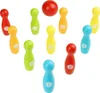 Mini-Geschicklichkeitsspiel Bowling aus Holz für Kinder Produktbild-Vorschau 3