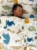 Baumwoll-Kissenbezug 40x40 cm mit Kinder-Dino-Motiv Produktbild-Vorschau 3