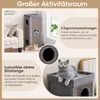 COSTWAY 4-stöckige Katzentonne, Kratzbaum mit Kratzbrett, 3 Produktbild-Vorschau 7