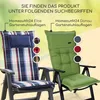 Homeoutfit24 Sylt Gartenstuhlauflagen Hochlehner, 1er Set,  Produktbild-Vorschau 7