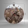 Wanduhr - Rund - Glasuhr - Boho Ähren Gras - 40x40cm - Produktbild-Vorschau 3
