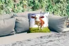 MuchoWow® Outdoor Kissen - Kuh - Tiere - Blumen - Gras - Produktbild-Vorschau 2