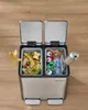 Odpadkový koš se 2 přihrádkami, odpadkový koš 2 x 15 l, Náhled obrázku produktu 6