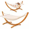 XXL Hängematte mit Holzgestell 325 cm - Outdoor Set für 2 Produktbild-Vorschau 8