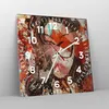 Wanduhr - Quadrat - Glasuhr - Abstraktion modern - 30x30cm Produktbild-Vorschau 4