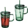 Relaxdays Trinkgläser 2er Set, Getränkebecher mit Deckel & Produktbild-Vorschau 1