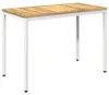 vidaXL Gartentisch Weiß 108,5 x 55 x 75 cm Massivholz Produktbild-Vorschau 1