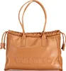 Trendige braune Damen-Schultertasche mit Reißverschluss und Produktbild-Vorschau 1