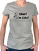 Huuraa Damen T-Shirt T-Rex I`m cute XL Sport Grey Bio Produktbild-Vorschau 1