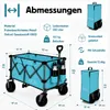 IMLEX Bollerwagen faltbar XXL Handwagen IM-4211 Azurblau Produktbild-Vorschau 3