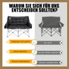 Kehot Klappbare Outdoor-Couch, Doppelsitzer mit Produktbild-Vorschau 3