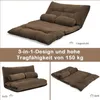 Schlafsofa Klappbar inkl. 2 Kissen, 3 in 1 Schlafsessel mit Produktbild-Vorschau 2