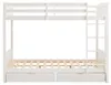 Etagenbett 2 x 120 x 200 cm - 2 Schubladen - Kiefer und MDF Produktbild-Vorschau 1