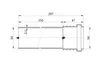 Wavin SiTech+, Rohre mit Muffe DN 50, 250 mm lang Produktbild-Vorschau 2