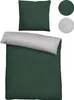 A flat lay of a duvet cover and pillowcase set. Produktbild-Vorschau