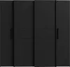 Forte KALIXTUS schwarzer Kleiderschrank 200, moderner Produktbild-Vorschau 3