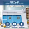Lit superposé 90x200 cm avec Toboggan Lit mezzanine en Bois Voir les images du produit 17