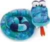 A plush toy snake coiled on a white background. Produktbild-Vorschau