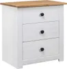 Nachtkastje Panama Range 46x40x57 cm grenenhout wit Productafbeelding-voorbeeld 1