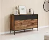 Schubladenkommode Milton 138 cm in Kastanie & Anthrazit | Produktbild-Vorschau 2