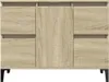 vidaXL Umyvadlová skříňka Sonoma Oak 80x33x60 cm Dřevěný Náhled obrázku produktu 5