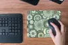 MuchoWow® Mauspad Mousepad Blumen - Grün - Muster 23x19 cm Produktbild-Vorschau 5