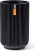 Capi Europe Gefäß hoch Groove Black & Gold - 8x12 - Schwarz Produktbild-Vorschau 1