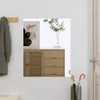 vidaXL Nástěnné zrcadlo 50x60 cm Obdélníkové sklo Náhled obrázku produktu 2