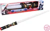 A toy lightsaber in its packaging and also displayed outside of the packaging. Produktbild-Vorschau