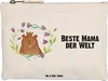 Mr. & Mrs. Panda Kosmetiktasche Bär Königin Größe M - Weiß Produktbild-Vorschau 1