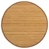 Homestyle4u Bambusmatte Braun rund 200 cm Bambusteppich Produktbild-Vorschau 6