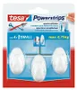 TESA Powerstrips, Háček na ručník, Bílá, Plast, 1 kg, 3 Náhled obrázku produktu 3
