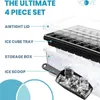 Silikon Eiswürfelform für 36 Eiswürfel mit Deckel Behälter Produktbild-Vorschau 2