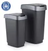Rotho Schwingdeckeleimer Kunststoff TWIST 25 l himmelblau Produktbild-Vorschau 12