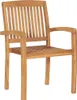vidaXL Chaises de jardin empilables avec coussins 4 pcs. Voir les images du produit 3