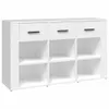 vidaXL Kredens biały 100x30x59,5 cm Materiał drewnopochodny Podgląd zdjęcia produktu 2