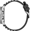 Side view of a men's watch with a black rubber strap. Podgląd zdjęcia produktu