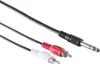 Klinkenstecker 6,3mm/ 2 Cinchstecker, 1,5m Produktbild-Vorschau 2