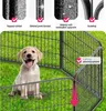 tectake® Enclos pour chiots Lisa 8 pièces, pliable Ancrage Voir les images du produit 29