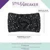 styleBREAKER Damen Strick Stirnband mit Perlen, Metallic Produktbild-Vorschau 5
