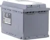 A grey car battery is shown from a side angle. Podgląd zdjęcia produktu