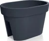 Prosperplast Lofly Blumentopf, anthrazit, Kunststoff, für Produktbild-Vorschau 2