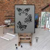 Große Malschablonen M 43x64 cm, Schmetterling Wiese Produktbild-Vorschau 4