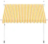 vidaXL Tenda da sole retrattile a mano 300 cm a strisce Anteprima dell’immagine prodotto 2